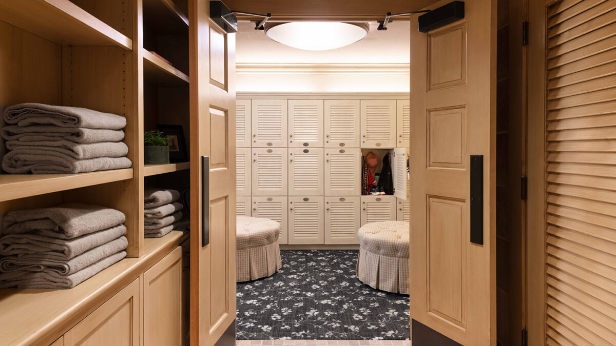 The women's locker room at Lake Winnipesaukee Golf Club.