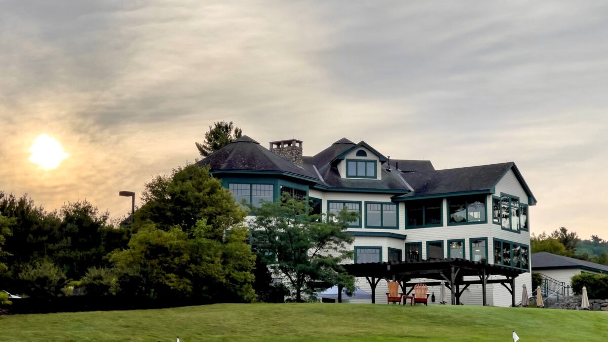 The clubhouse at Lake Winnipesaukee Golf Club in New Durham, New Hampshire.