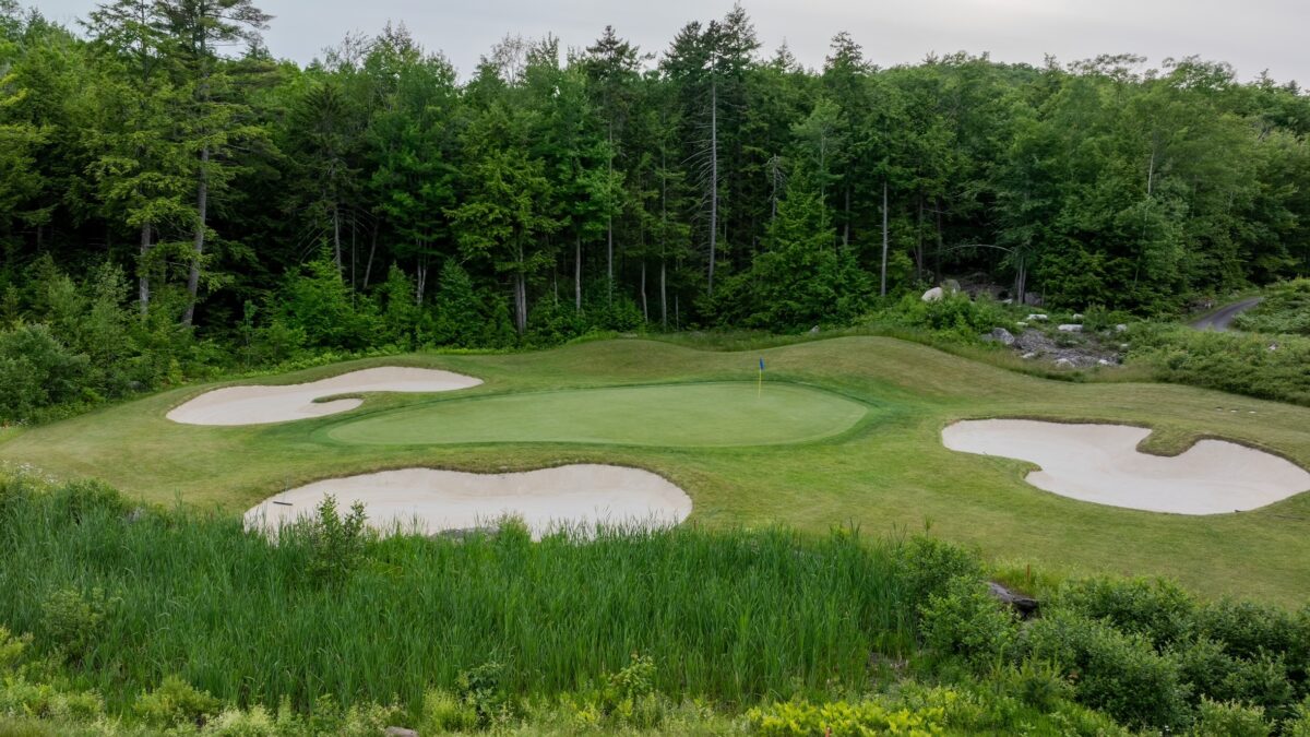 Hole #13 at Lake Winnipesaukee Golf Course in New Durham New Hampshire