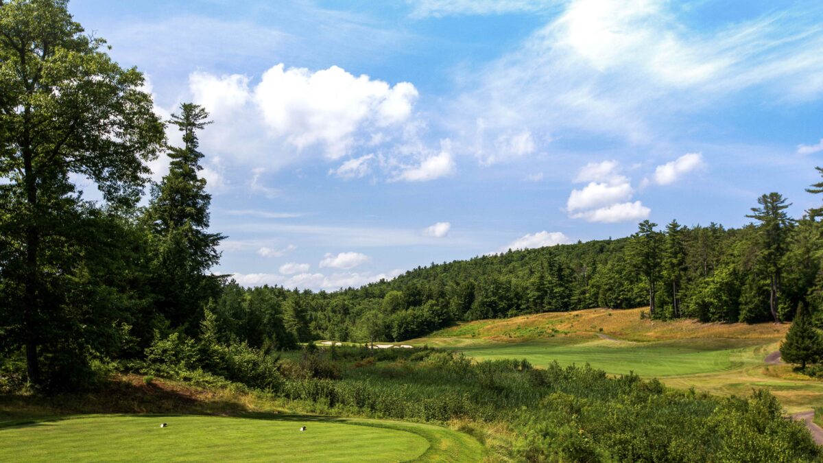 Hole # 5 at Lake Winnipesaukee Golf Club in New Durham New Hampshire.