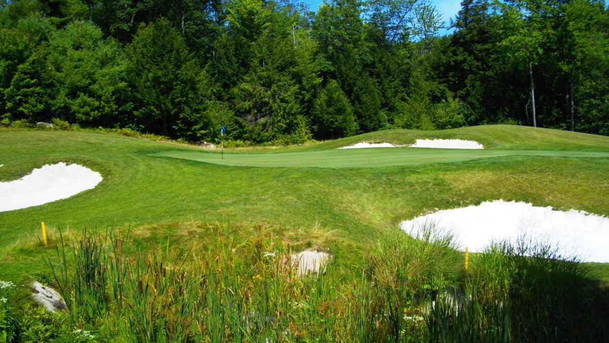 Hole # 6 at Lake Winnipesaukee Golf Club in New Durham New Hampshire.