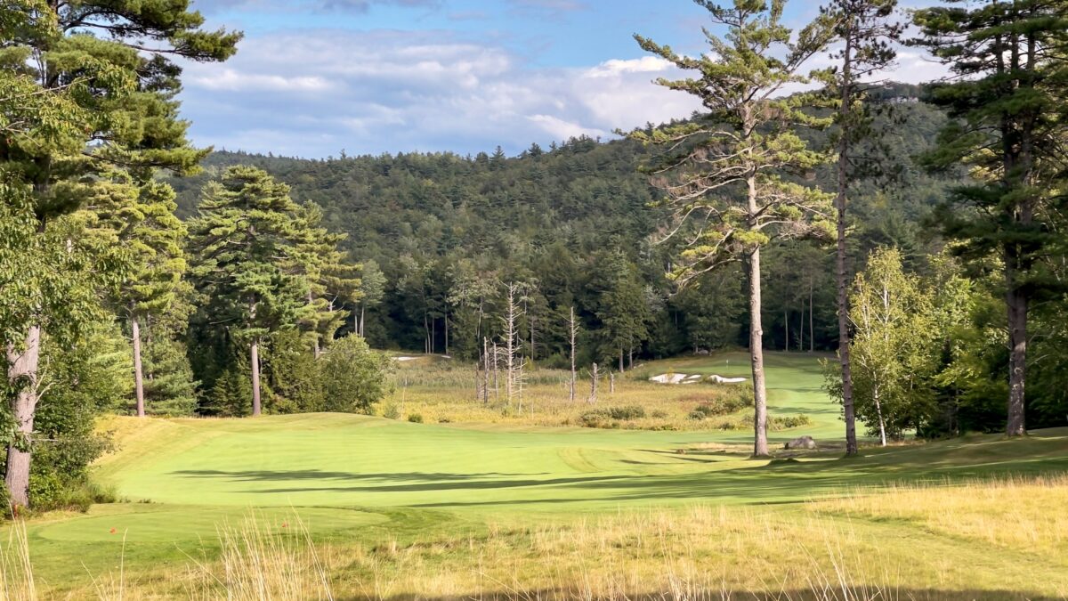 Hole # 7 at Lake Winnipesaukee Golf Club in New Durham New Hampshire.