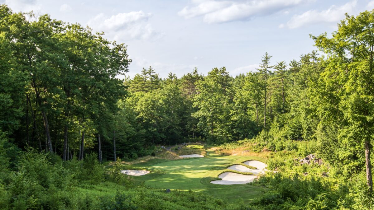 Hole # 15 at Lake Winnipesaukee Golf Club in New Durham New Hampshire.